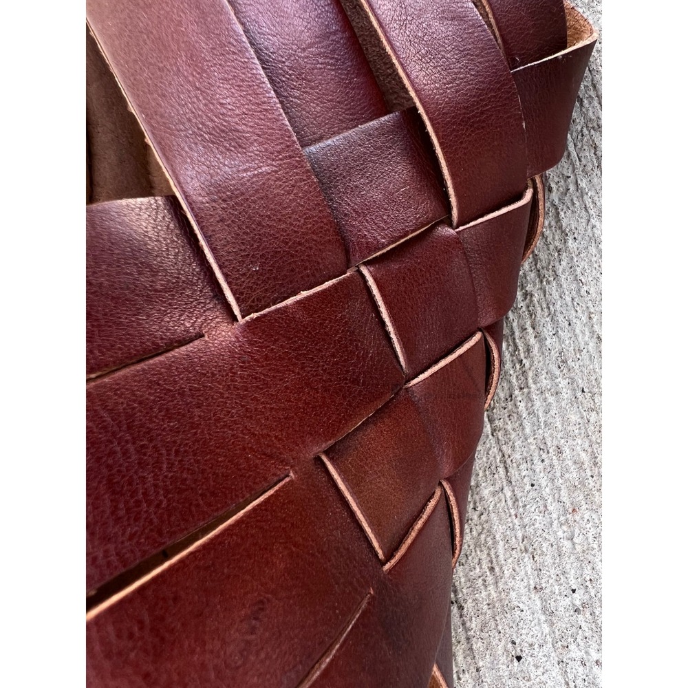 BORN Iowa Woven Leather Brown Gladiator Sandals Ankle Zip Women's Sz 11 NWT - Picture 7 of 10